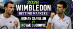 2026 Wimbledon Betting Markets: Roman Safiullin v Novak Djokovic Odds
