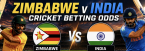 Zimbabwe v India International Twenty20 Matches Odds July 23 Total Runs:  Ryan Burl, Ishan Kishan, Brian Bennett